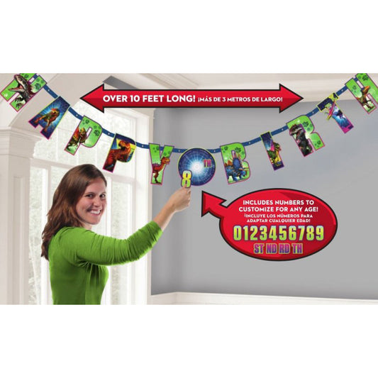 Jurassic World Jumbo "Happy Birthday" Banner