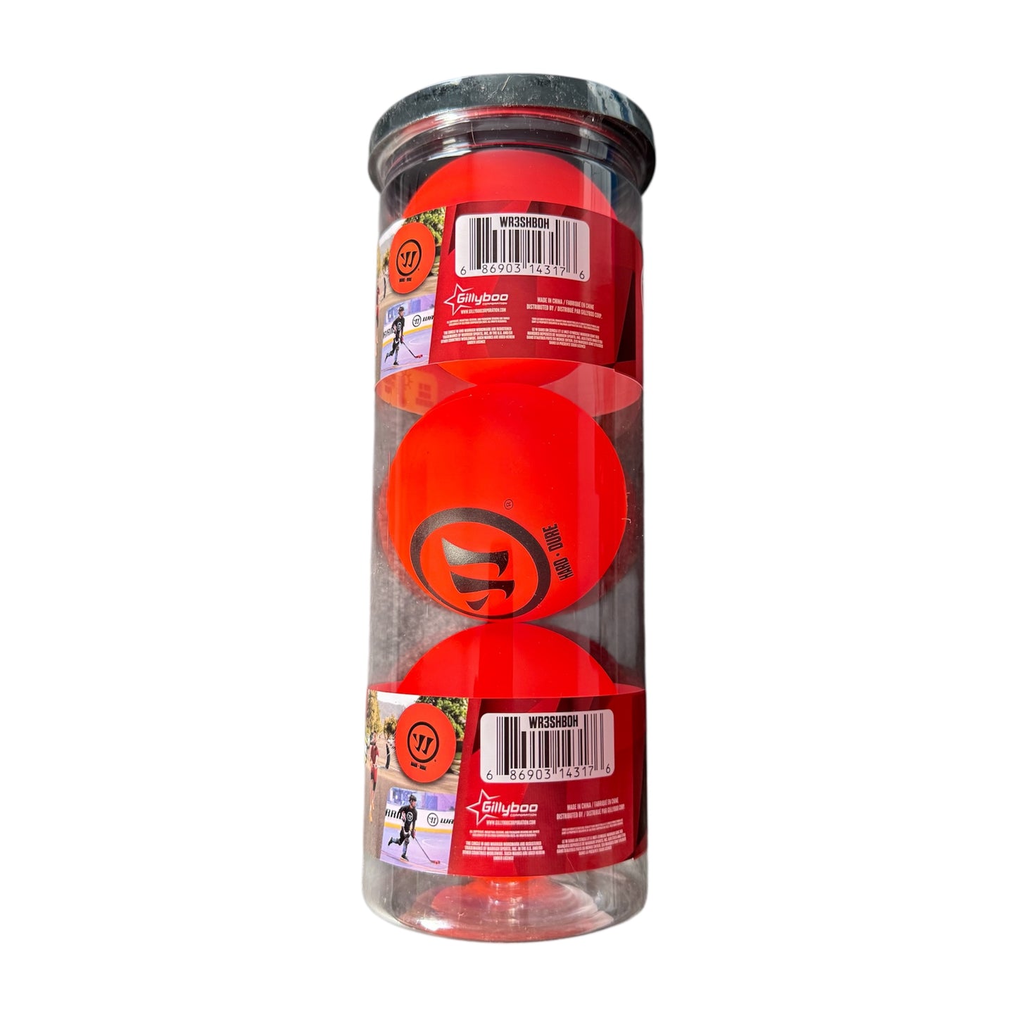 Warrior Hard Street Hockey Balls 3-Pack