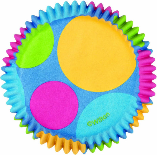 Wilton Retro Dots Mini Baking Cups - 100 Pack