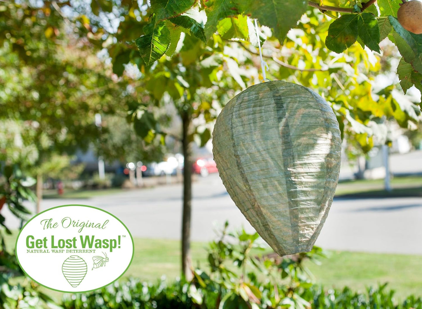 Get Lost Wasp Non-Toxic Hanging Wasp Deterrent - 2-Pack