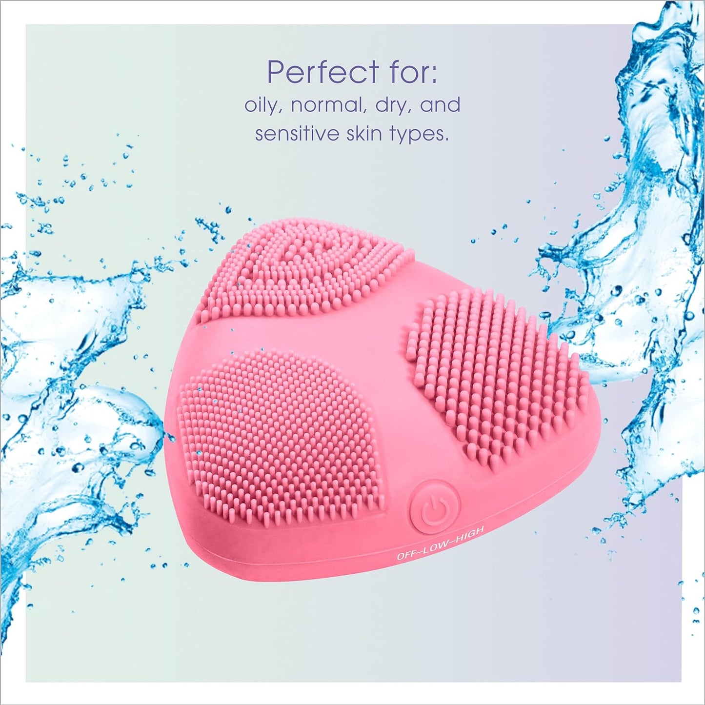 Conair True Glow Skinpod Battery Operated Silicone Cleansing Brush - Pink