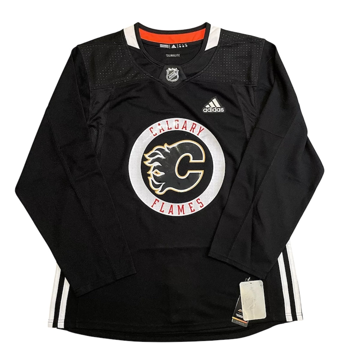 Calgary Flames adidas Black Practise Jersey | Black | Size 50