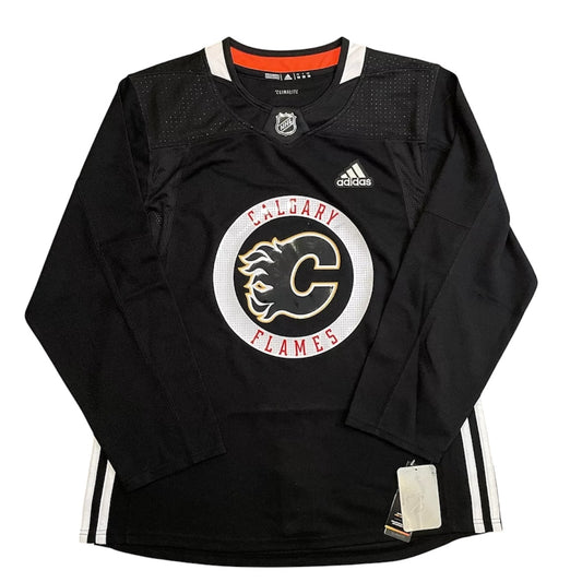 Calgary Flames adidas Black Practise Jersey | Black | Size 52