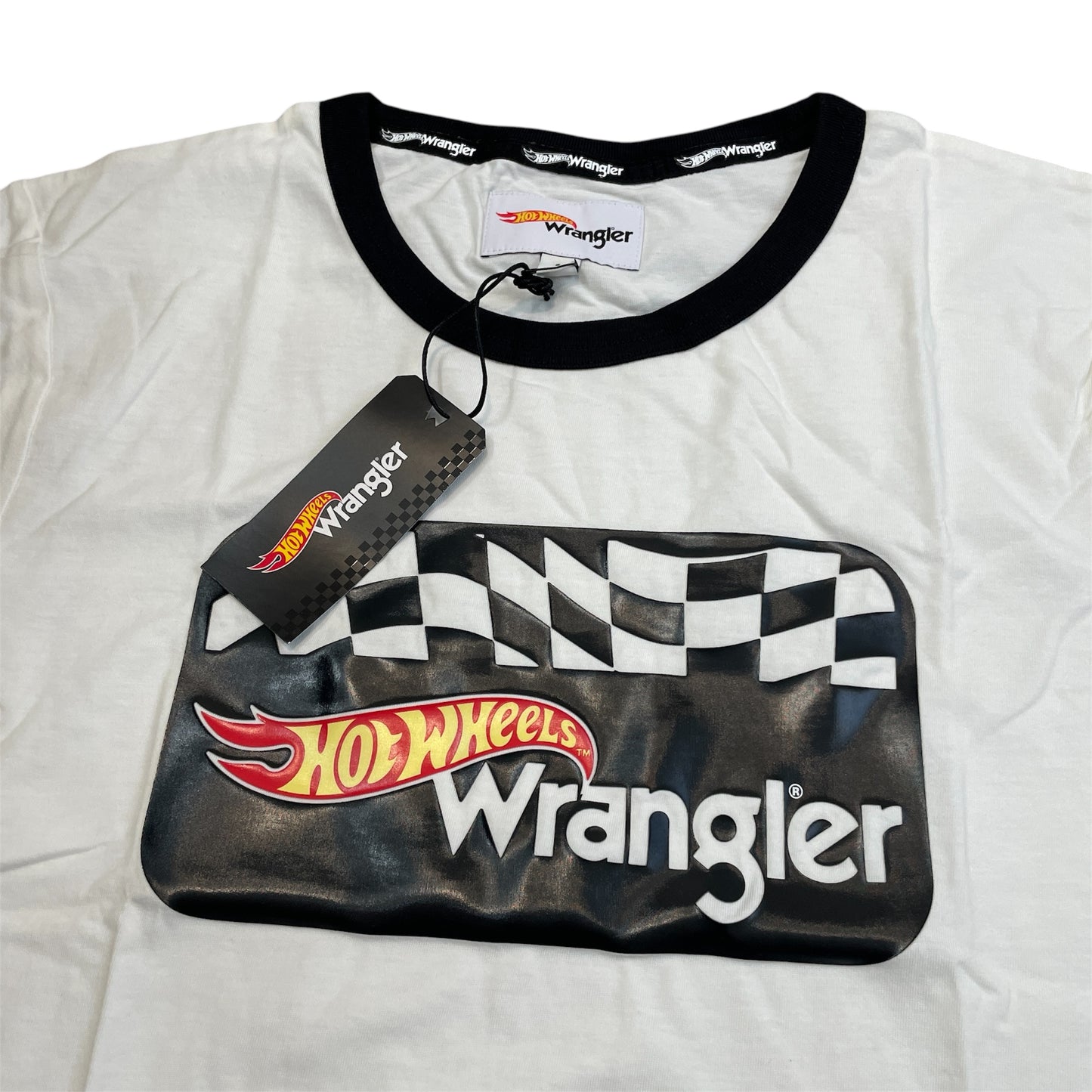 Wrangler x Hot Wheels Men's Logo T-Shirt | White | Size Small