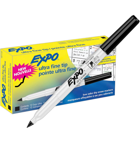Expo Ultra Fine Tip 12-Pack Dry Erase Markers