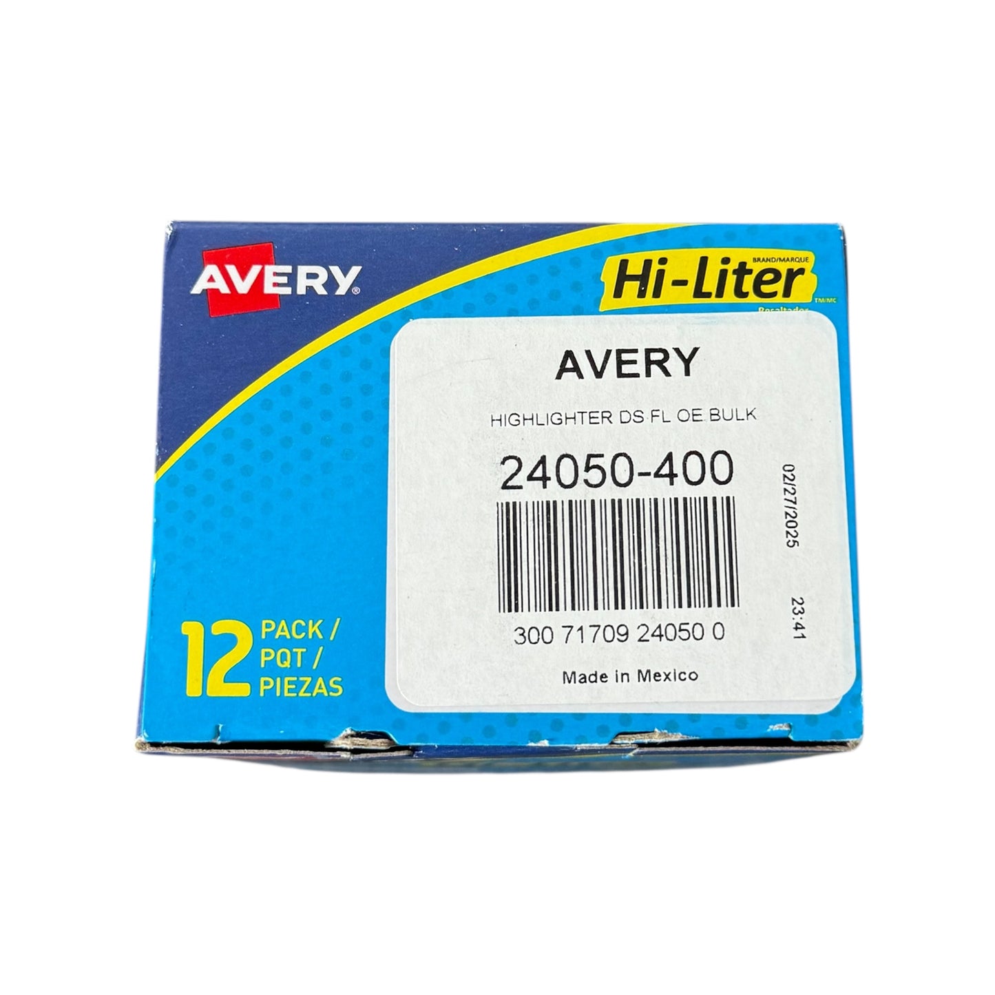 Avery Hi-Liter Chisel Tip Highlighters | Fluorescent Orange | 12-Pack