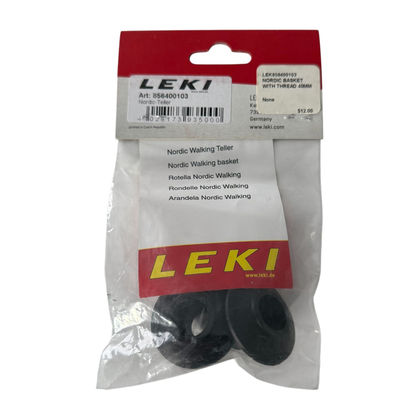 LEKI Nordic Replacement Walking Basket 40MM (1 Pair)