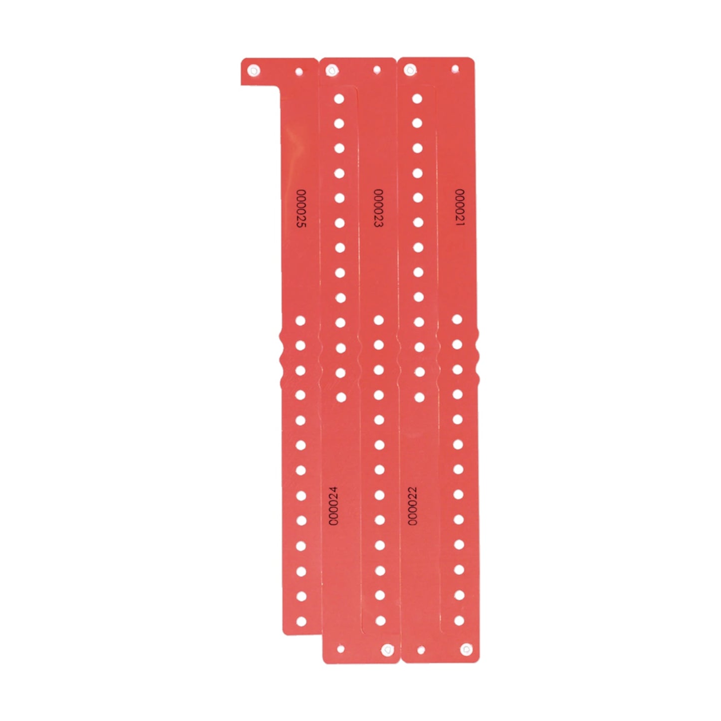 Plastic Event Wristbands RED - 250 Count