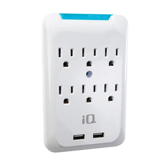 iQ PRO 6W 6-Outlet Wall Surge Protector