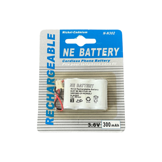 Cordless Phone Battery Ni-Cad 300mAh 3.6V