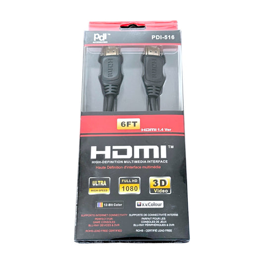 6ft Full HD High Speed HDMI Cable
