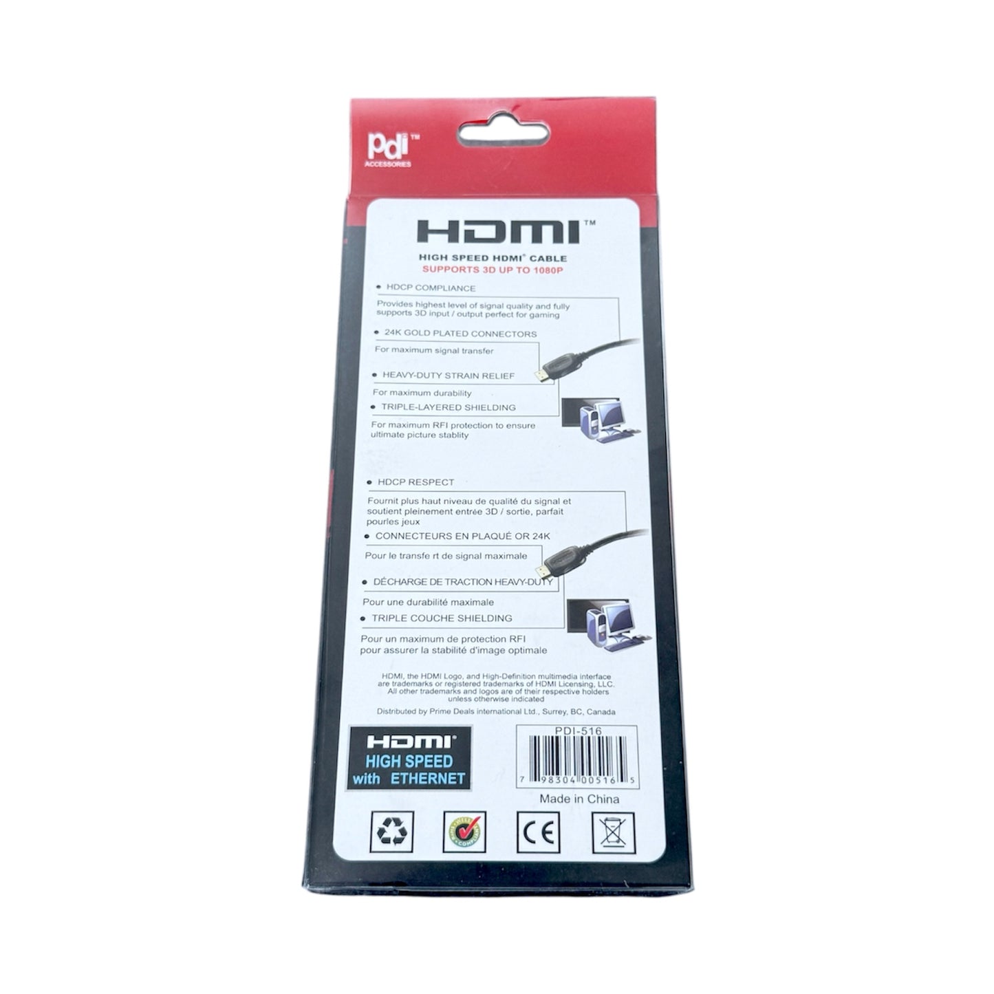 6ft Full HD High Speed HDMI Cable