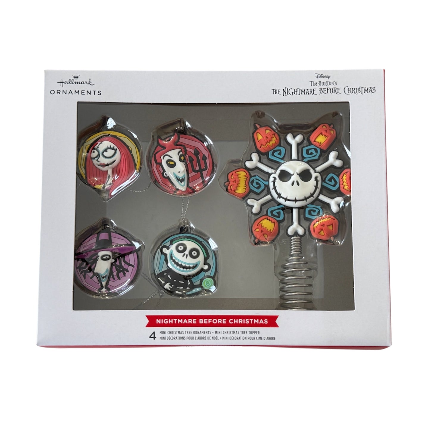 Hallmark The Nightmare Before Christmas Mini Christmas Tree Topper and Ornaments