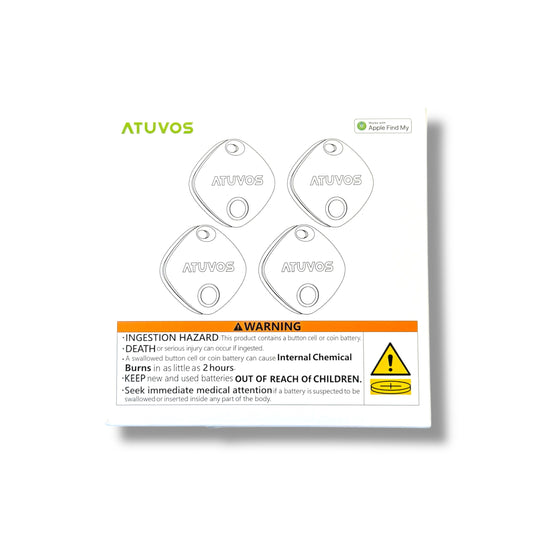 Air Tracker Bluetooth Tags 4 Pack | Works with Apple Find My (iOS Only)