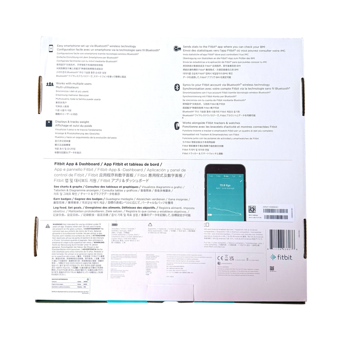 Fitbit Aria Air Smart Weight Scale