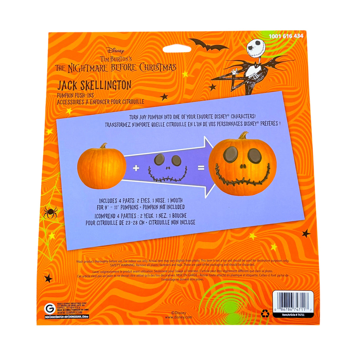 Disney Jack Skellington Halloween accessory in retail packaging