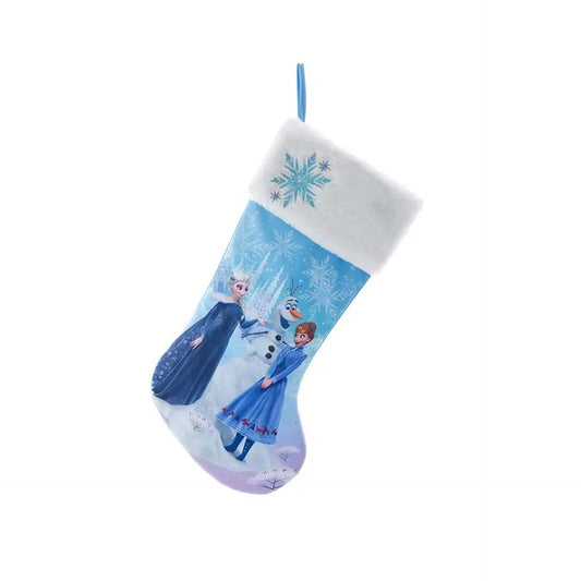 Disney Frozen Elsa Olaf & Anna Printed Christmas Stocking