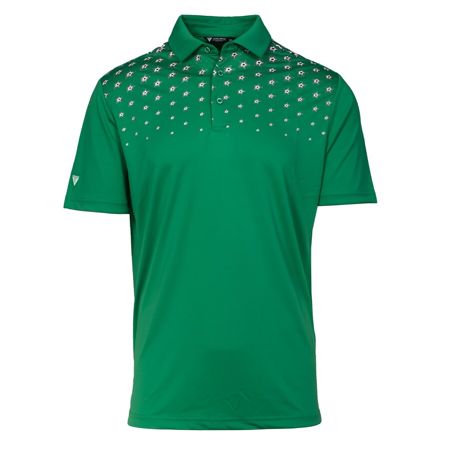 Men's Dallas Stars Levelwear Kelly Green NHL x PGA Performance Polo - Size Small
