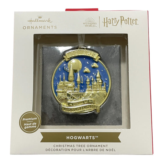 Hallmark Harry Potter Hogwarts Premium Metal Christmas Ornament
