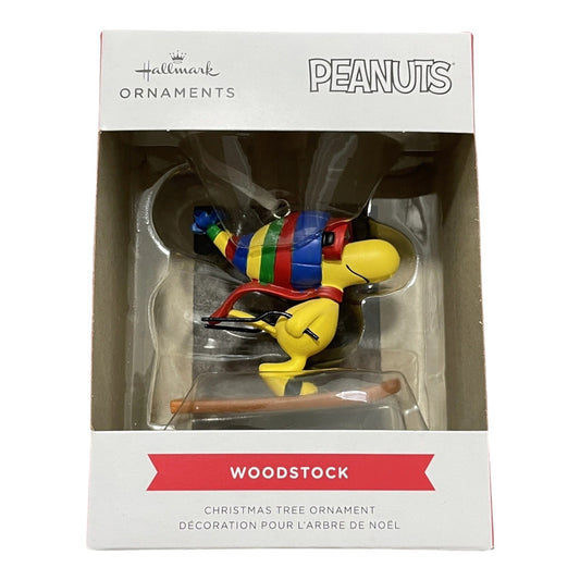 Hallmark Peanuts Woodstock Skiing Christmas Ornament