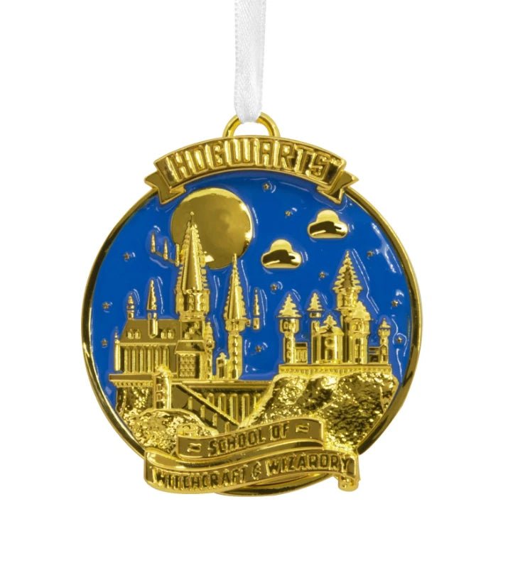 Hallmark Harry Potter Hogwarts Premium Metal Christmas Ornament