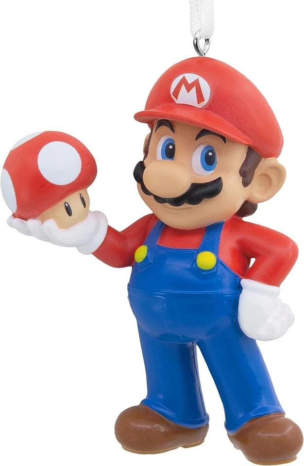 Hallmark Super Mario with Mushroom Christmas Ornament