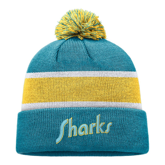 San Jose Sharks Fanatics Reverse Retro Pom Beanie