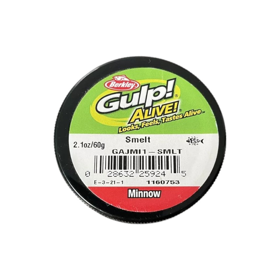 Berkley Gulp Alive Scented 1" Minnow Bait | 60g | Smelt