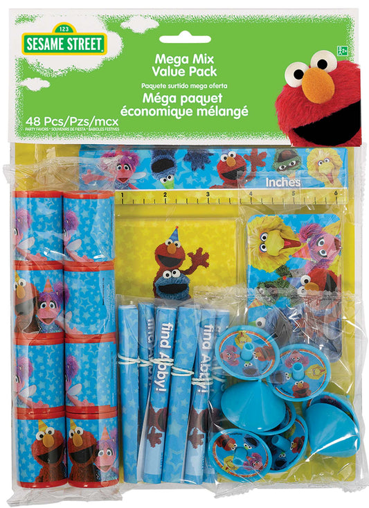 Sesame Street Birthday Party Favour Pack - 48 Pieces