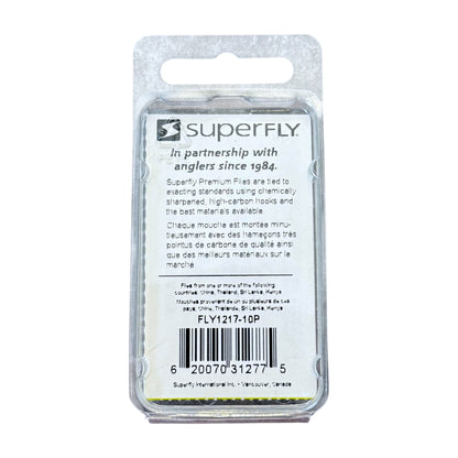 Superfly Nymph Black Wooly Worm #10 2-Pack