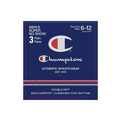 Champion Men's Tie-Dye Super No-Show Socks