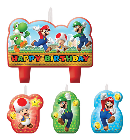 'Happy Birthday' Super Mario Candle Set
