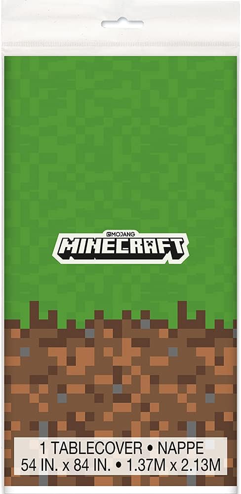 Minecraft Plastic Birthday Tablecloth