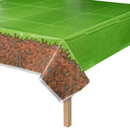 Minecraft Plastic Birthday Tablecloth