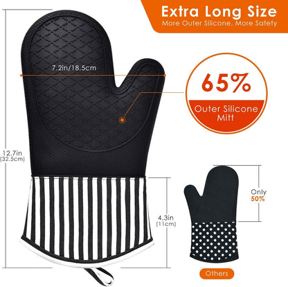 Silicone Oven Mitt Set