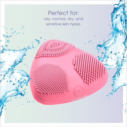 Conair True Glow Skinpod Battery Operated Silicone Cleansing Brush - Pink