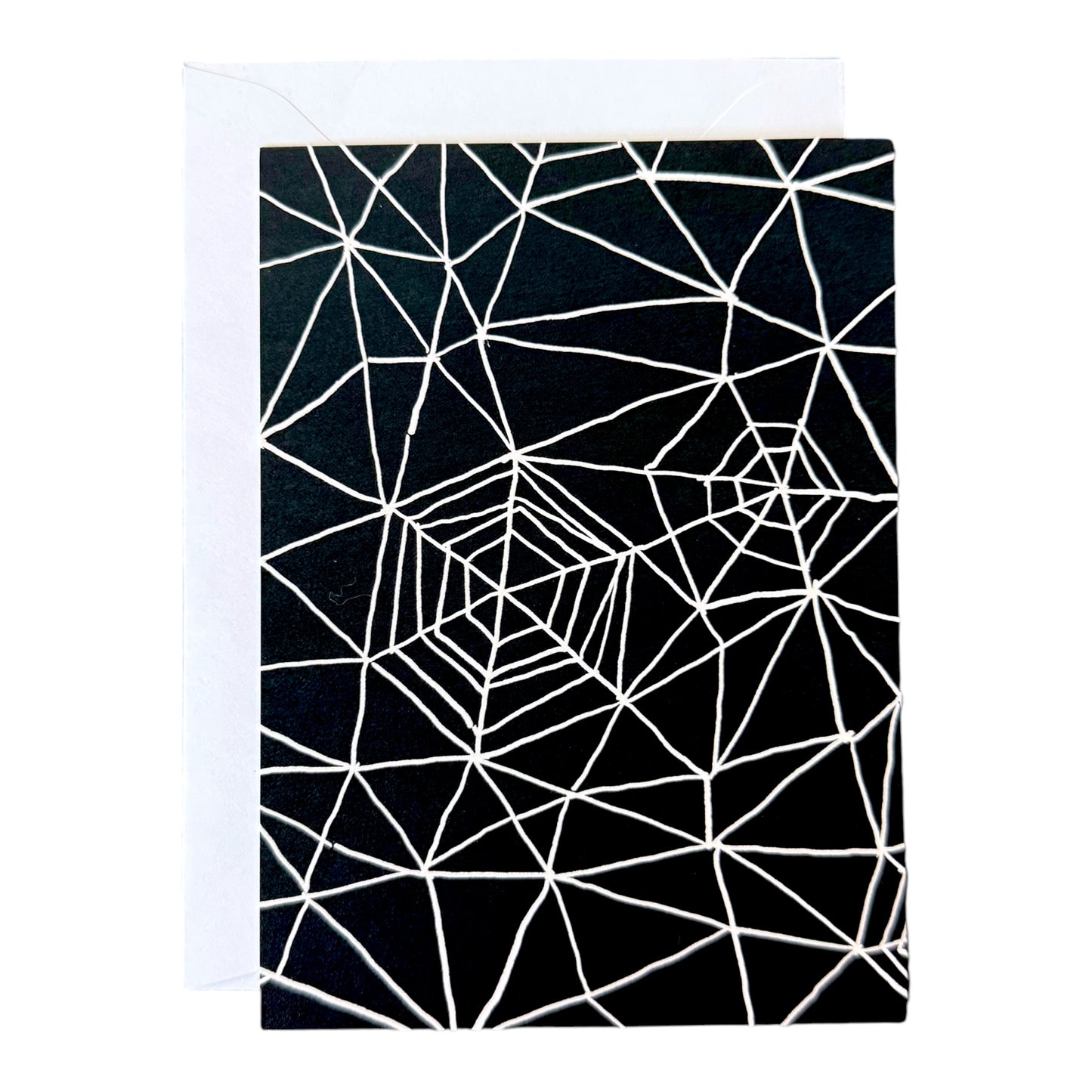 Spider Webs Hallmark Halloween Card & Envelope