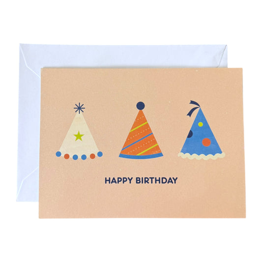 Party Hats American Greetings Birthday Card & Envelope