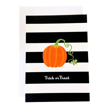 "Trick or Treat" Hallmark Halloween Card & Envelope