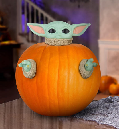 Star Wars Mandalorian Grogu Pumpkin Push In