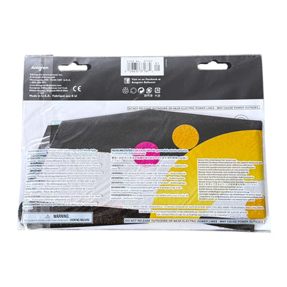 A packaged foil balloon sealed in clear plastic with a black header card. The brand name 'Anagram' is visible on the packaging.
