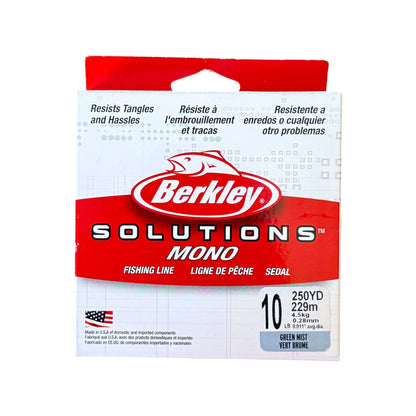 Berkley Solutions Mono fishing line packaging on a white background