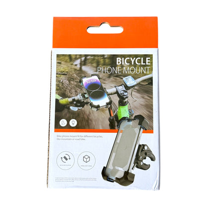 Bicycle Phone Mount in its retail packaging, shown on a white background