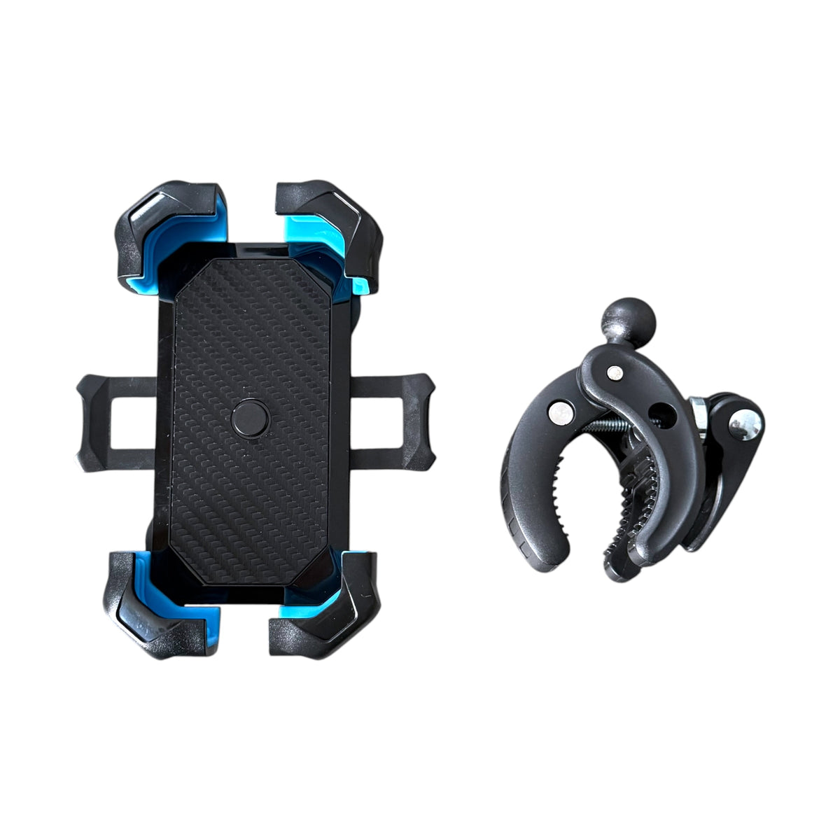 Bicycle Phone Mount outside its retail packaging, shown on a white background