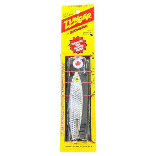 Fishing lure in packaging on a white background