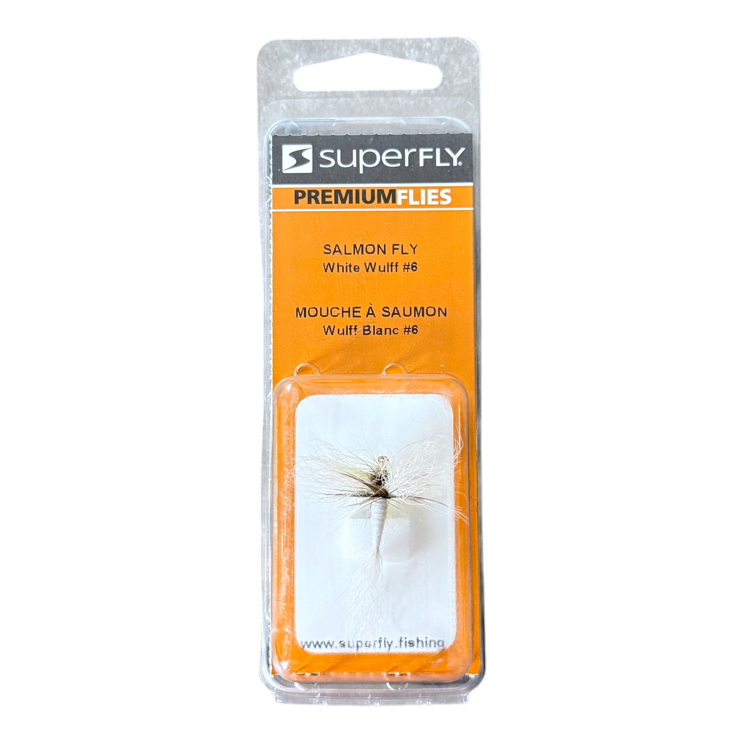 Superfly Salmon Fly White Wulff #6
