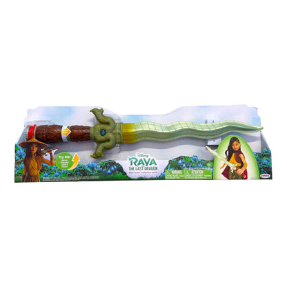 Disney Raya & The Last Dragon Adventure Sword shown in retail packaging on a white background