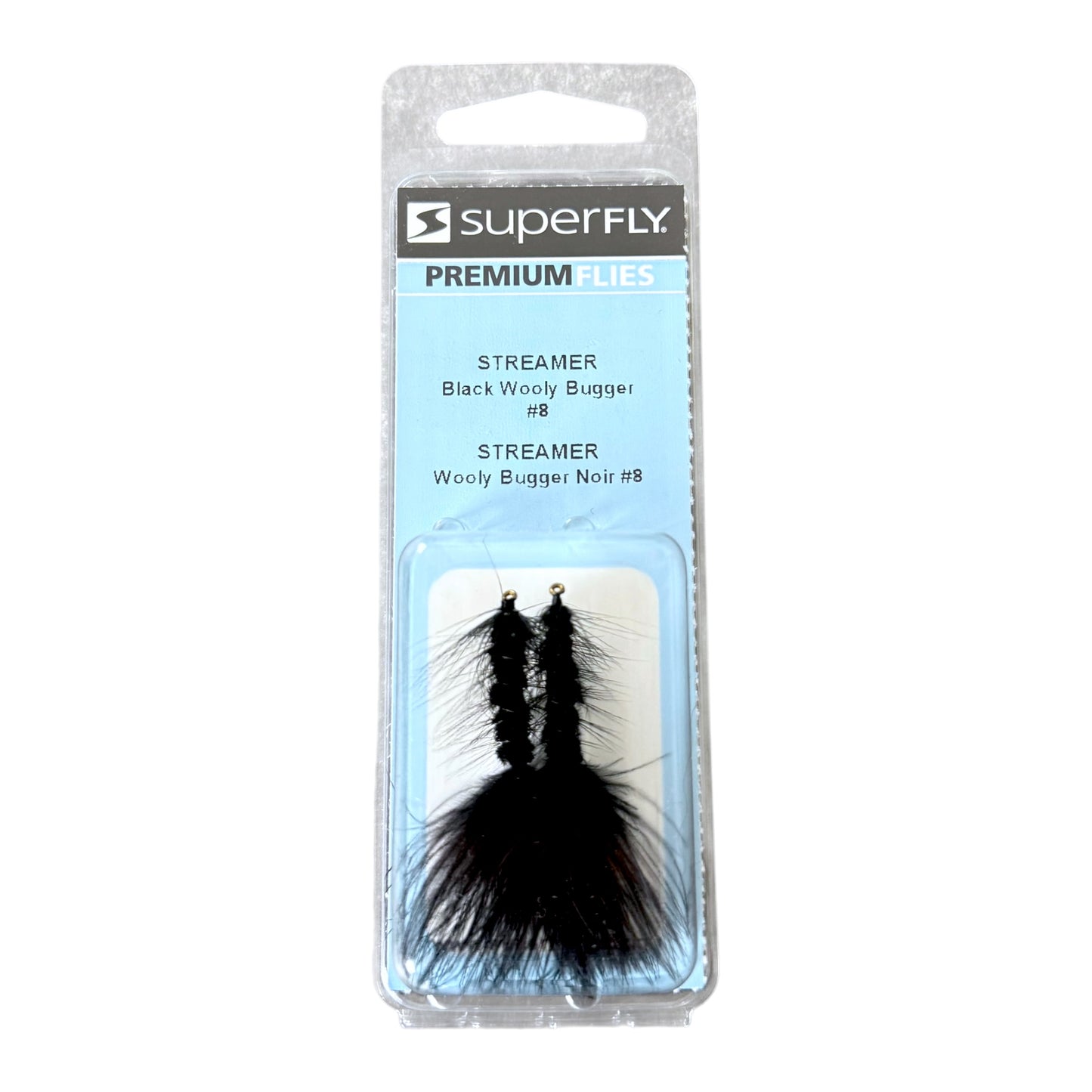 Superfly Streamer Black Wooly Bugger Fishing Flies 2-Pack
