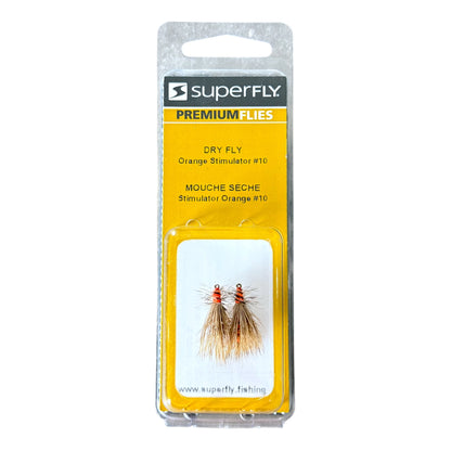 Superfly Dry Fly Orange Stimulator #10 2-Pack