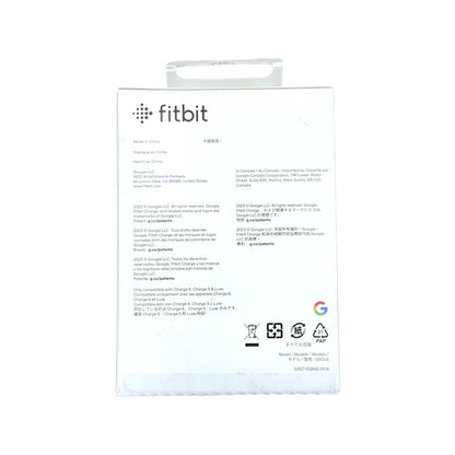 Fitbit product packaging with brand logo on a white background